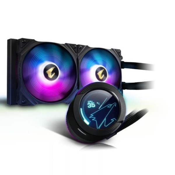 AORUS - AORUS WATERFORCE X 280 ALL-IN-ONE LIQUID COOLER W/DISPLAY (GP-AORUSWATERFORCEX280)