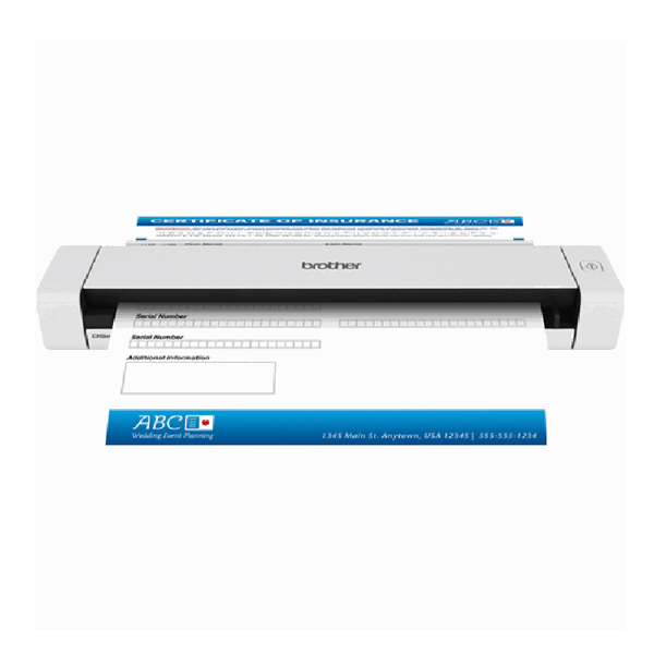 BROTHER SCA DS620 600 DPI 8 PPM A4 USB OFICIO PORTATIL (DS-620-US)