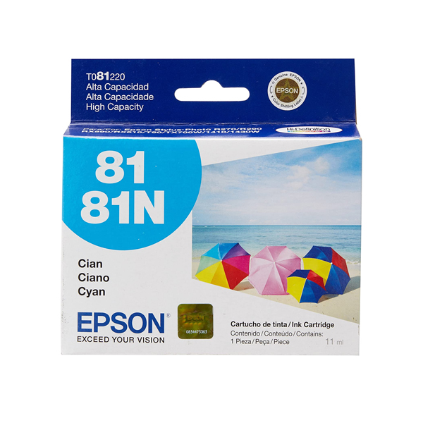 EPSON - CARTUCHO DE TINTA CYAN 81 ALTA CAPACIDAD (T081220-AL)