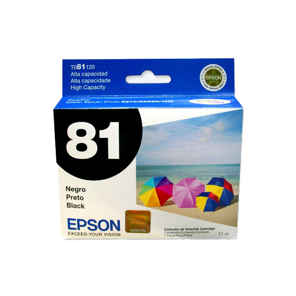 EPSON - CARTUCHO DE TINTA NEGRO 81 ALTA CAPACIDAD (T081120-AL)
