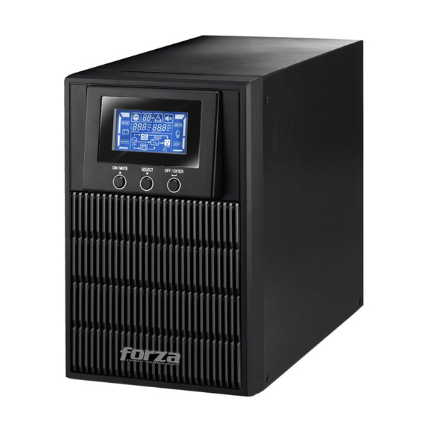 FORZA - UPS ONLINE 2KVA / 16000W DOBLE CONV 220V 5 SALIDAS TORRE (FDC-2002T-C)
