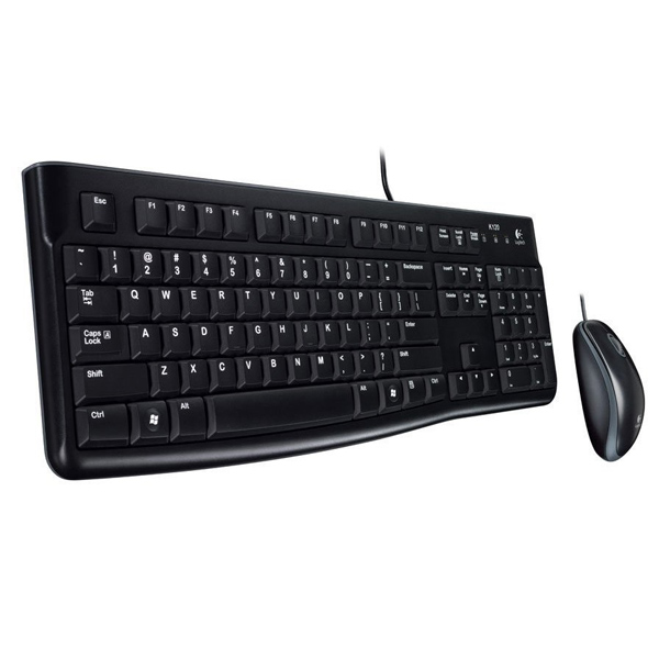 LOGITECH - COMBO ALAMBRICO TECLADO + MOUSE MK120 ANTIDERRAME (920-004428)