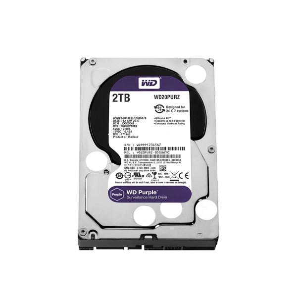 WESTERN DIGITAL - DISCO DURO PC / SATA / 2TB / 3.5 (WD20PURZ)