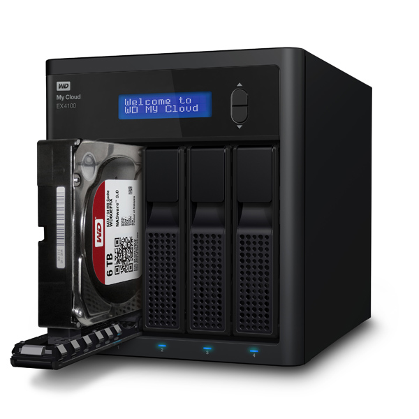 WESTERN DIGITAL - MY CLOUD EX4100 NAS 16TB ARMADA 388 1.6GHZ DUAL-CORE (WDBWZE0160KBK-NESN)