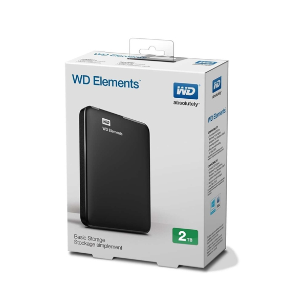 WESTERN DIGITAL - ELEMENTS PORTABLE SE 2TB (WDBU6Y0020BBK-WESN)