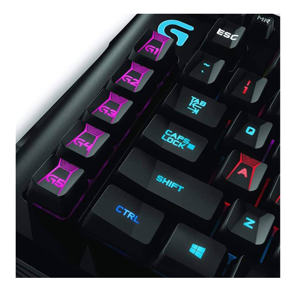 LOGITECH - TECLADO GAMER G910 MECANICO RGB 9 TECLAS G USB (920-006385)