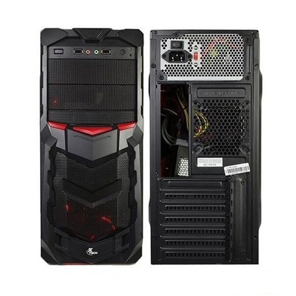  XTECH - KIT GABINETE GAMER XTECH NEG800W INCLUYE TECLADO / MOUSE / AUDIFONOS / PARLANTES (XT-GMR-S) 