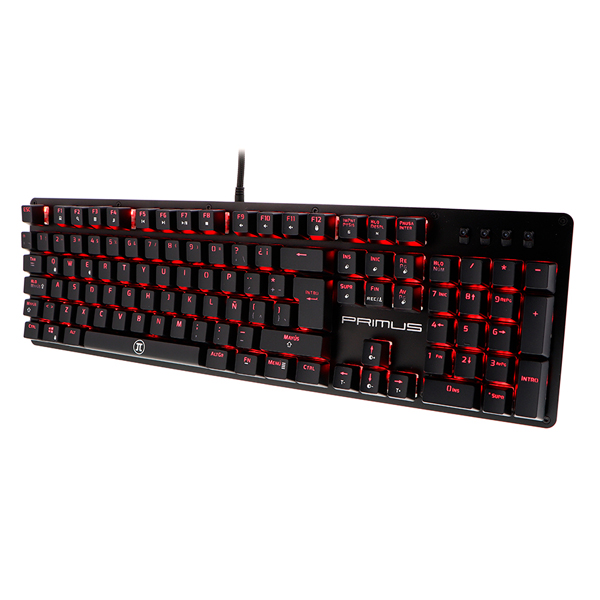 PRIMUS GAMING - TECLADO MECANICO BALLISTA100T LUZ ROJA 70MM CLICK (PKS-101S)