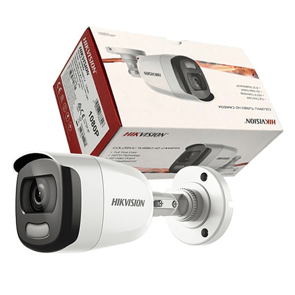 HIKVISION - BULLET COLORVU 1080P LF 3.6MM WDR IP67 20M (DS-2CE10DFT-PFC3.6MM)