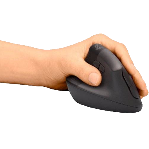 LOGITECH - MOUSE LIFT LEFT HAND VERTICAL ERGONOMIC GRAPHITE (910-006467)