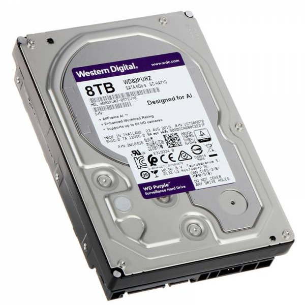 WESTERN DIGITAL - PURPLE WD82PURZ  8TB 7200RPM 256MB SURVEILLANCE (WD82PURZ)