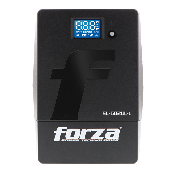 FORZA - UPS SMART 600VA / 360W 220V 5-ITALIAN 1-IEC PANTALLA LED (SL-602UL-C)