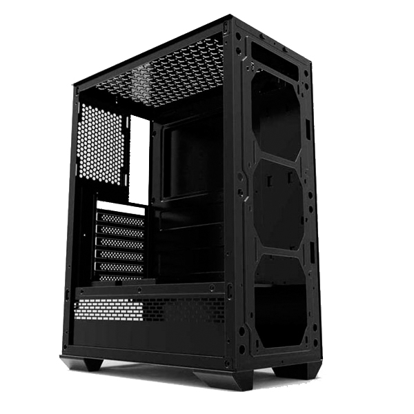 PCTRONIX - MORPHEUS GABINETE JX188-10 GAMER 3 FAN FRONTAL RGB ATX 1 FT (JX188-10)
