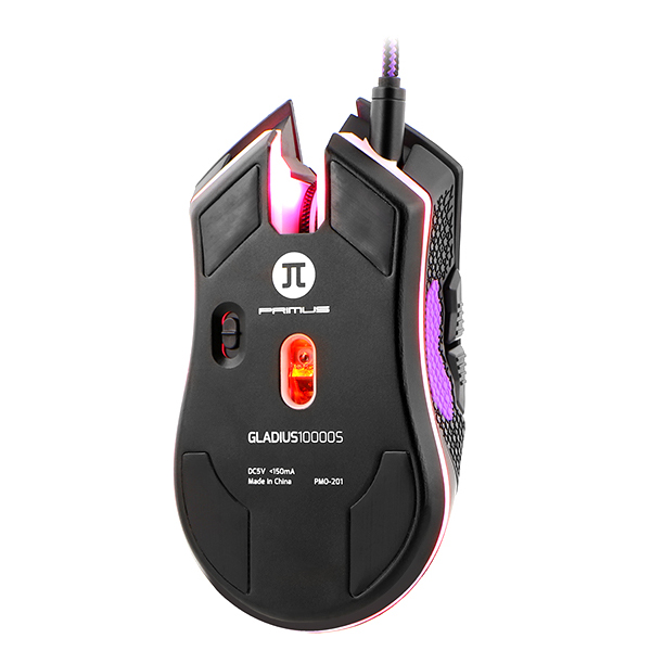 PRIMUS GAMING - MOUSE GAMING GLADIUS 10000DPI RGB 7 BOTONES (PMO-201)