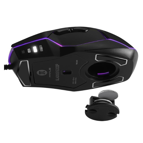 PRIMUS GAMING - MOUSE GAMING GLADIUS 16000 DPI RGB 6BOT AJUSTE PESO (PMO-301)