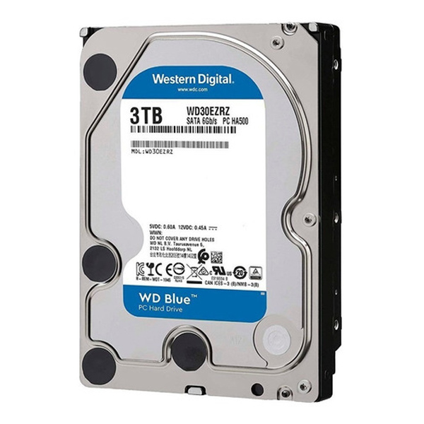 WESTERN DIGITAL - DISCO DURO 3TB BLUE 64MB 3.5IN SATA 6GB/S 5400RPM (WD30EZRZ)