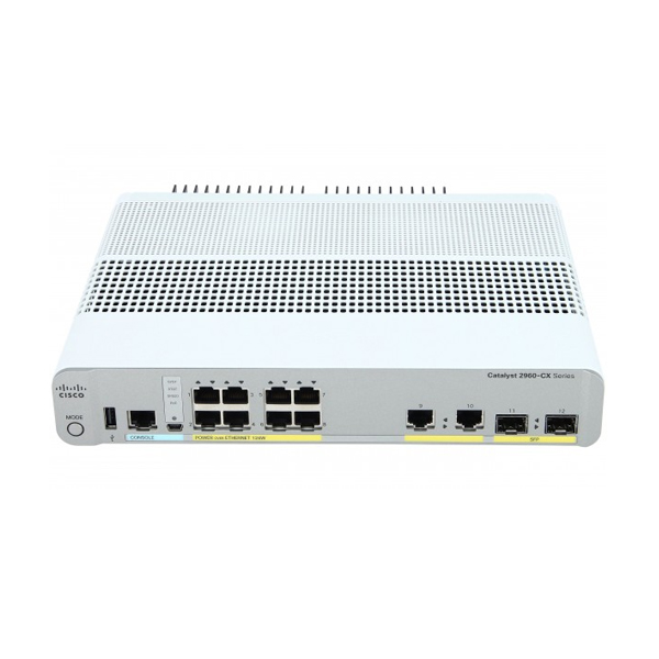 CISCO - CATALYST 2960 CX 8 PORT POE LAN BASE (WS-C2960CX-8PC-L)