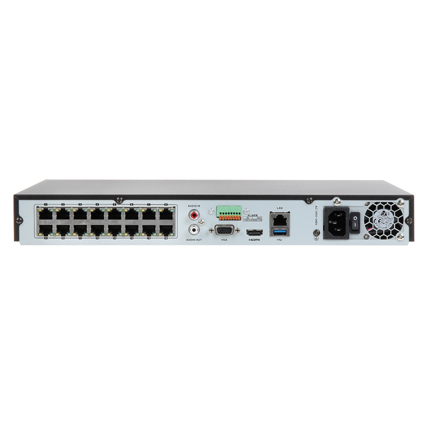 HIKVISION - NVR 16CH POE 300M 160MBPS H265+ / H265 / H264 2HDD NO INCL. (DS-7616NI-K2/ 16P)