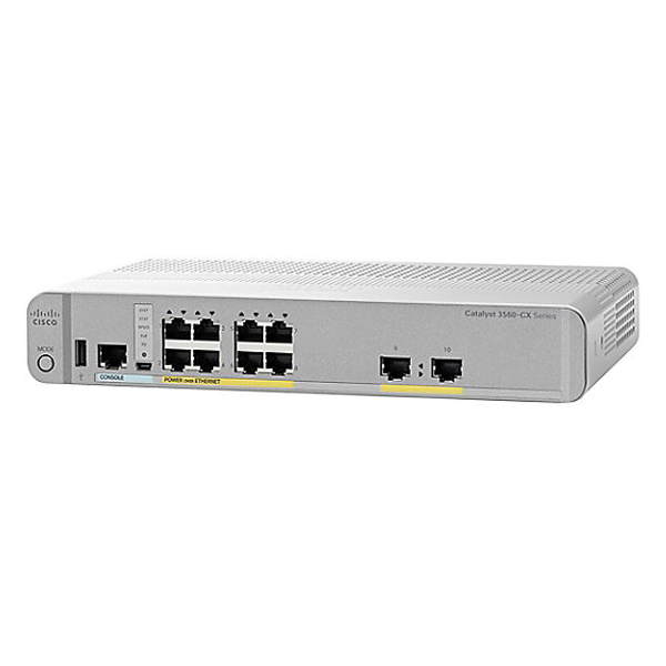 CISCO - WS-C3560CX-8PT-S+PWR-ADPT-BRKT+PWR-ADPT-DC (WS-C3560CX-8PT-S)