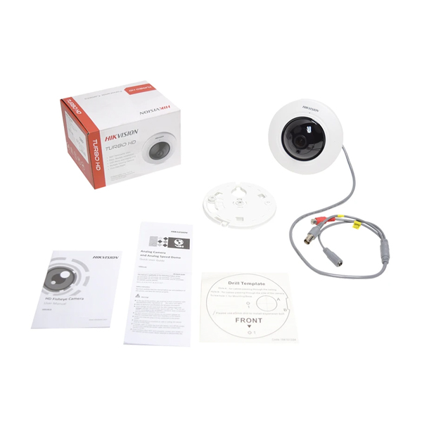 HIKVISION - TURBO HD 4.0 FISHEYE IR 20MT. (DS-2CC52H1T-FITS)