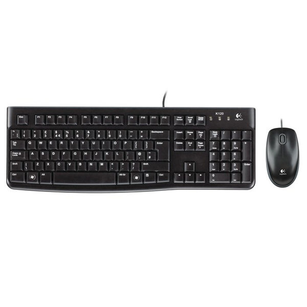 LOGITECH - COMBO ALAMBRICO TECLADO + MOUSE MK120 ANTIDERRAME (920-004428)