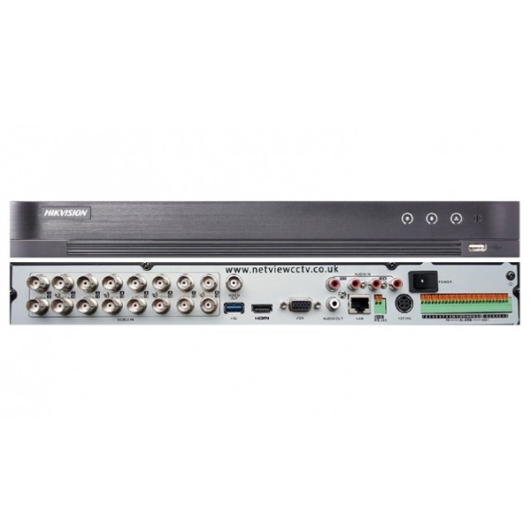 HIKVISION - TURBO DVR 1080P 16CH+2IP 2HDD H265+ 1920X1080 P:25FPS/CH (DS-7216HUHI-K2)
