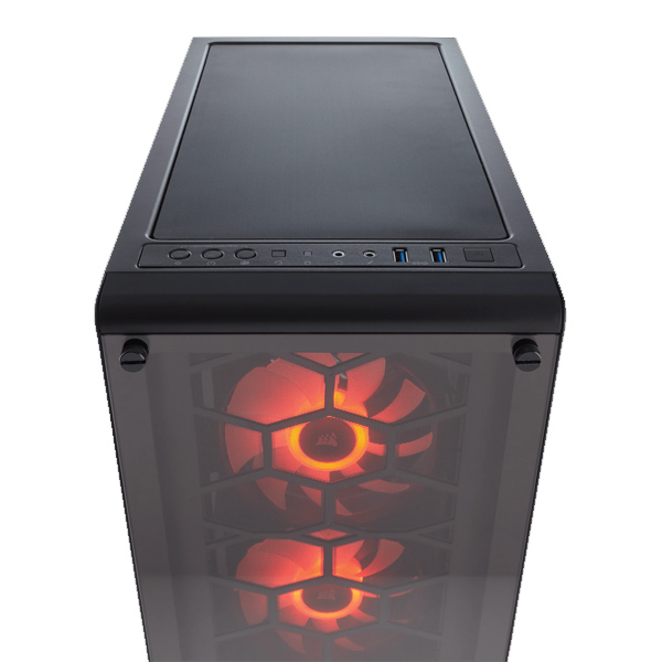 CORSAIR - GABiNETE CRYSTAL 460X GAMING 3 LED RGB FRONT 120MM ATX (CC-9011101-WW)