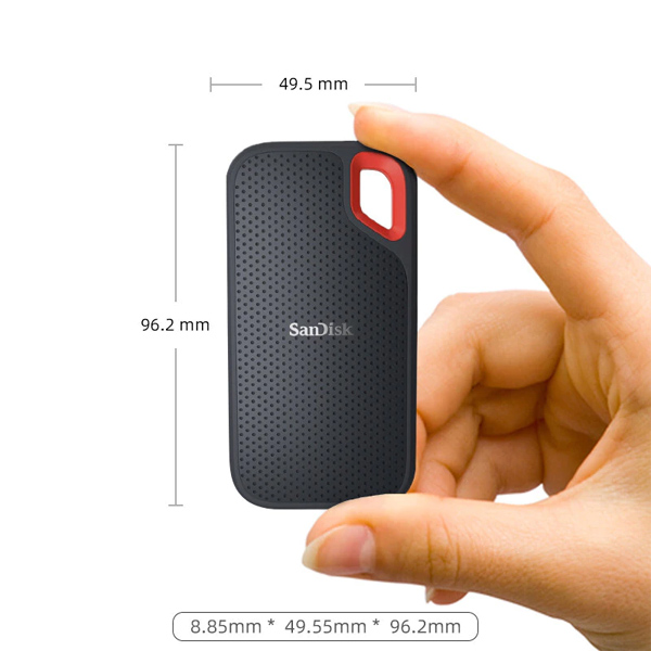SANDISK - SSD 250GB EXTREME PORTABLE USB3.1 (USB-C) 125-BIT AES (SDSSDE60-250G-G25)