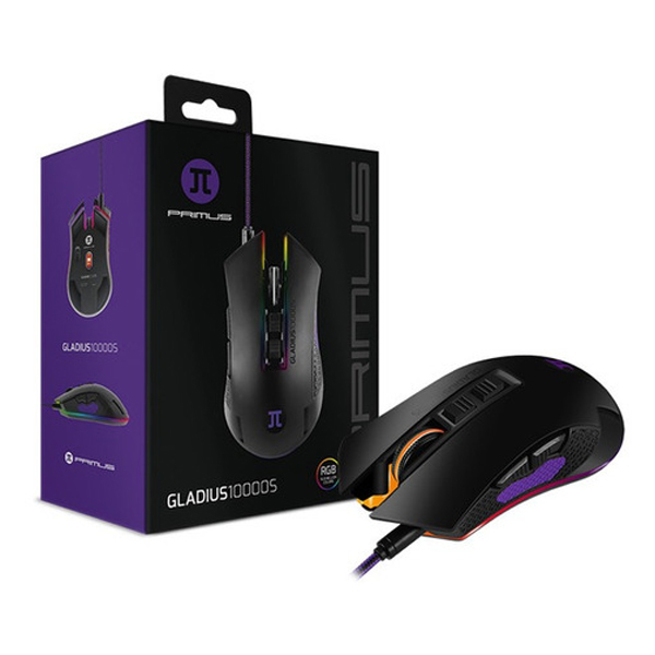 PRIMUS GAMING - MOUSE GAMING GLADIUS 10000DPI RGB 7 BOTONES (PMO-201)