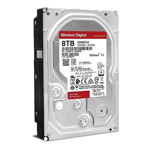 WESTERN DIGITAL - RED WD80EFAX 8TB 5400RPM 256MB SURVEILLANCE (WD80EFAX)