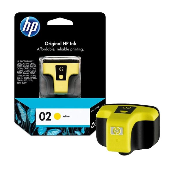 HP -TINTA AMARILLA CABEZ.C / TINTA 02 (C8773WL)