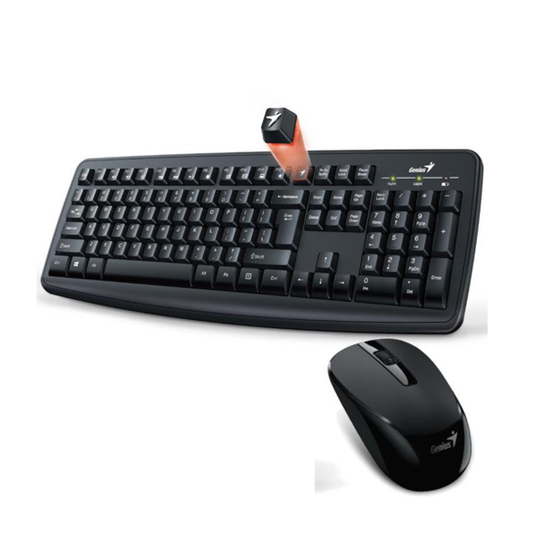 GENIUS - KIT SMART KM-8100 TECLADO Y MOUSE INALAMBRICO NEGRO (31340004401)