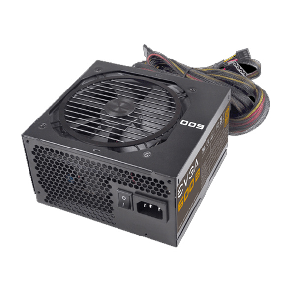 EVGA - FUENTE DE PODER EVGA 600W 80 BRONZE CERTIFICADA (100-B1-0600-KR)
