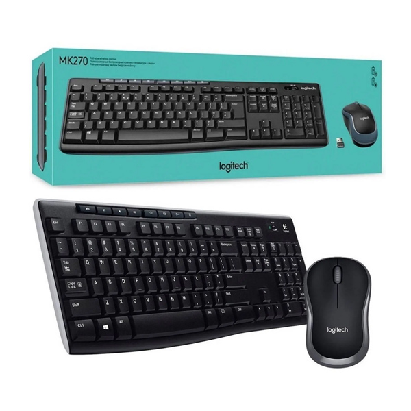LOGITECH - WIRELESS COMBO MK270 KEYBOARD AND MOUSE SET - 2.4 GHZ EN ESPAÃ‘OL (920-004432)