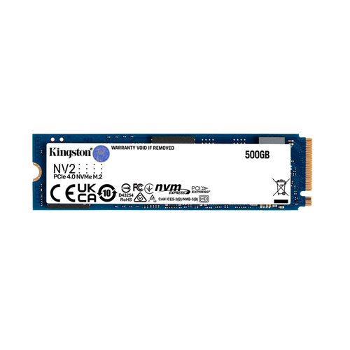 KINGSTON - UNIDAD DE ESTADO SOLIDO KINGSTON 500GB PCIE 4.0 SSD NV2 SNV2S (SNV2S/500G)