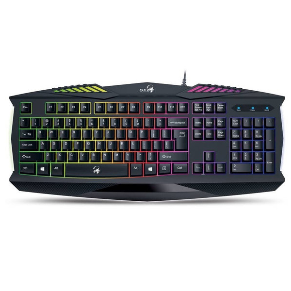 GENIUS - TECLADO GAMING SCORPION K220 ILUMINACION 7 COLOR USB (31310475101)