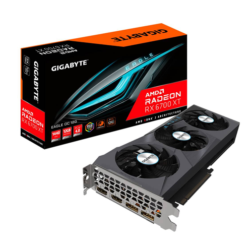 GIGABYTE - RX 6700 RADEON XT EAGLE OC 12G HDMI*2 DP*2 (GV-R67XTEAGLEOC-12GD)