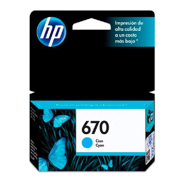 HP - CARTUCHO DE TINTA HP 670 CYAN (CZ114AL)