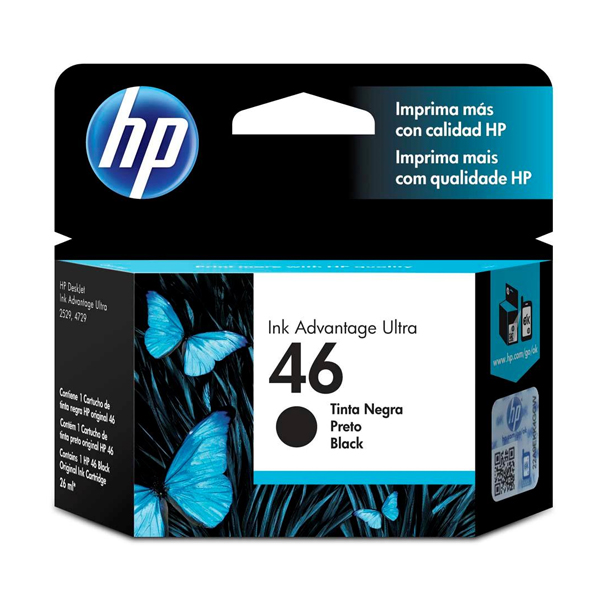 HP - TINTA NEGRA 46 CARTRIDGE (CZ637AL)