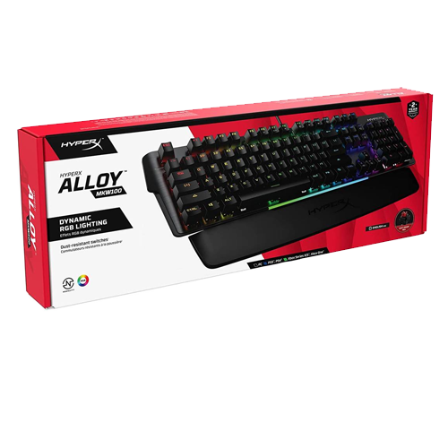 HYPERX - KEYBOARD ALLOY MKW100 RED (4P5E1AA#ABA)
