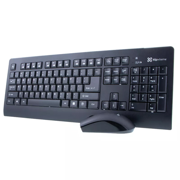 KLIPX COMBO TECLADO + MOUSE INALAMBRICO 2,4GHZ ESPAÃ‘OL (KCK-265S)