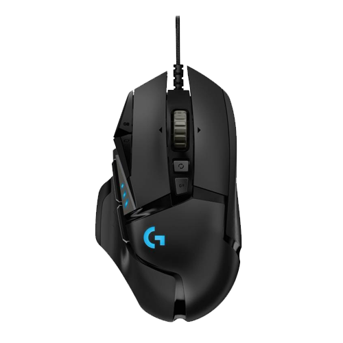 LOGITECH - MOUSE GAMER G502 HERO11 BOTONES PROGRAMABLES RGB (910-005550)