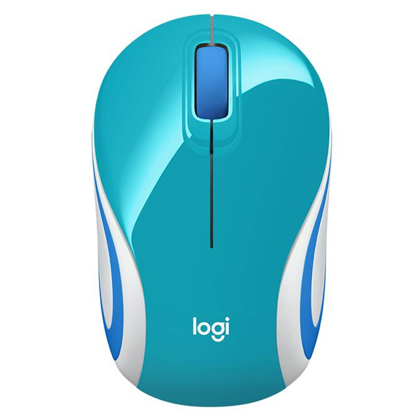 LOGITECH - MOUSE INALAMBRICO M187 AZUL BRILLANTE (910-005363)