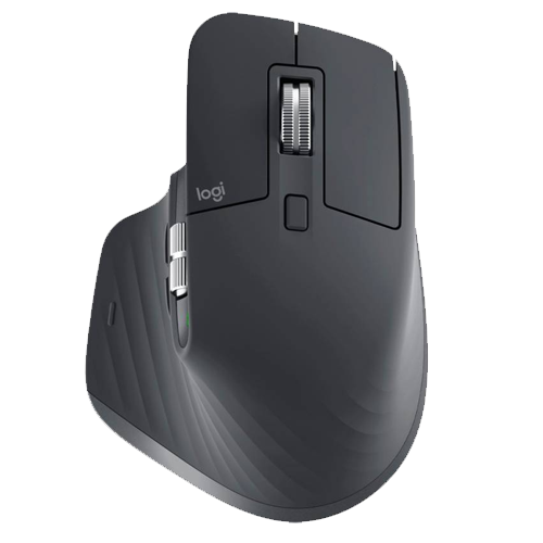 LOGITECH - MX MASTER 3S MOUSE WIRELESS GRAPHITE (910-006561)
