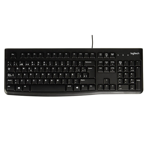 LOGITECH - TECLADO K120 USB ESPAÃ‘OL SILENCIOSO / ANTIDERRAME (920-004422)