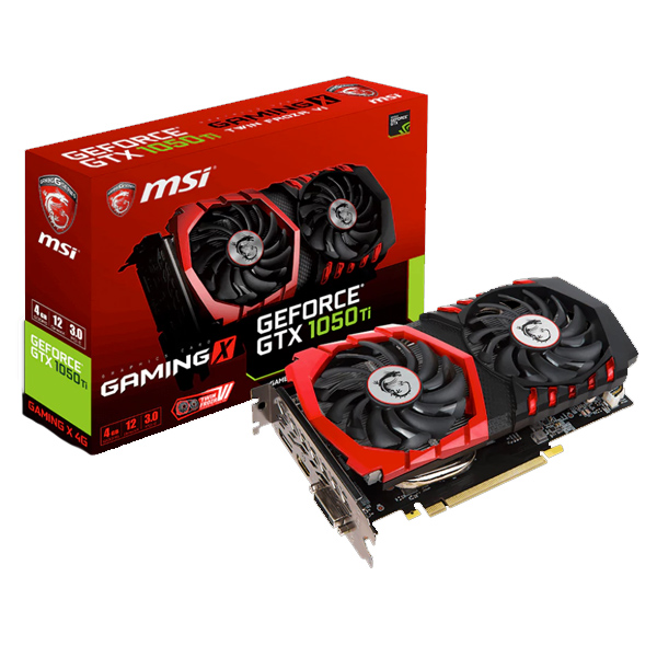 MSI GTX 1050 TI GAMING X 4G - Tarjeta grÃ¡fica - GF GTX 1050 Ti