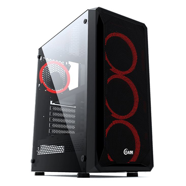 PCTRONIX - MORPHEUS GABINETE JX188-9 GAMER 3 FAN FRONTAL RGB ATX 1 FT (JX188-9)