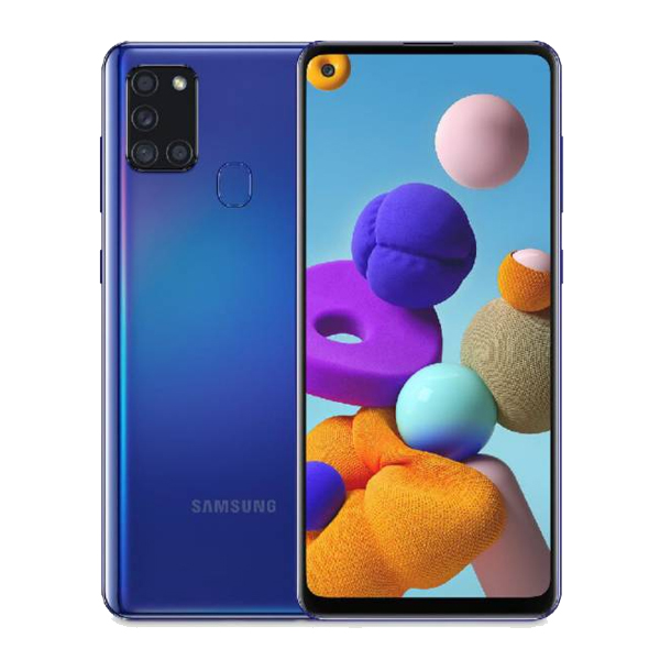 SAMSUNG - SAMSUNG GALAXY A21S 128GB BLUE (SM-A217MZBGCHO)