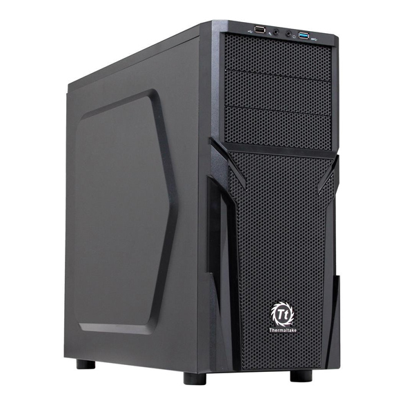 Gabinete Thermaltake Versa H21 Black, con Fuente 600 Watts (CA-3B2-60M1WU-03)
