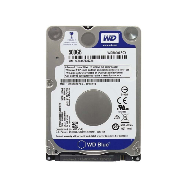 WESTERN DIGITAL - DISCO DURO NOTEBOOK / SATA3 / 500 GB / 2.5\